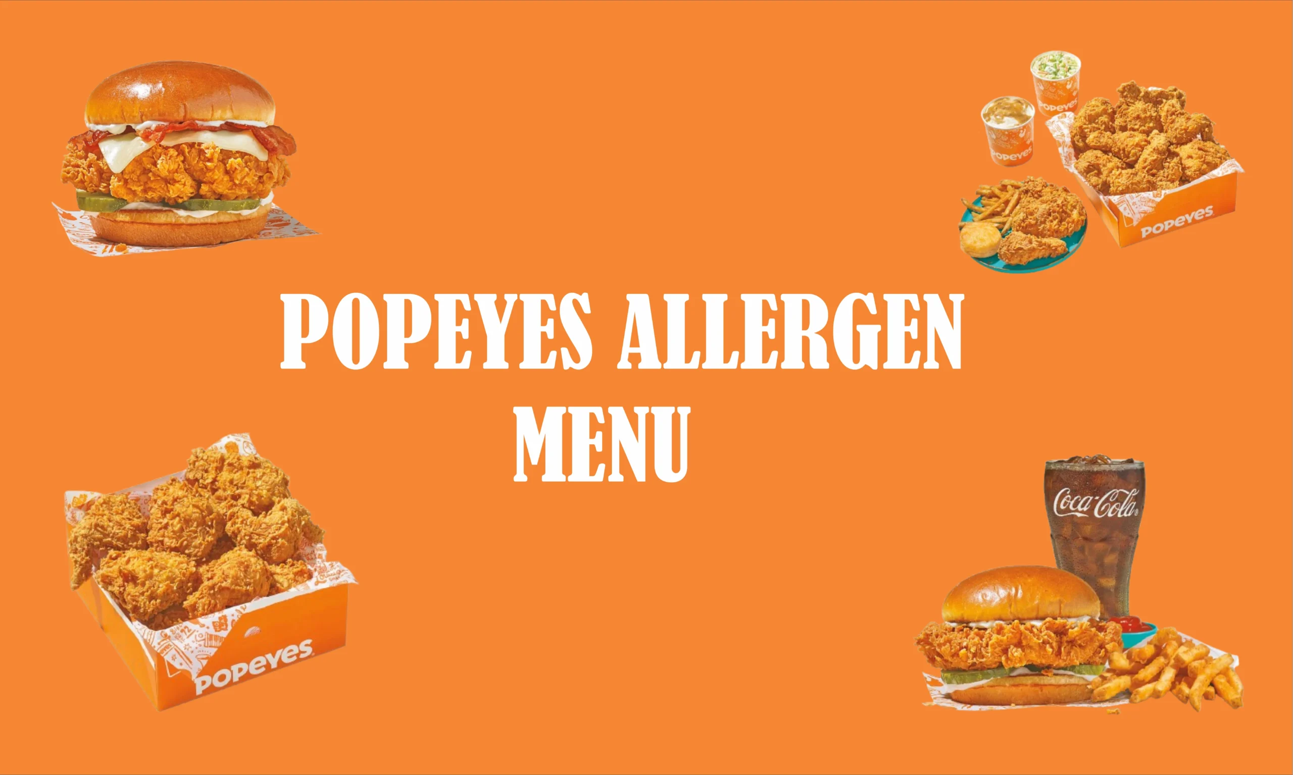 Popeyes Allergen Menu