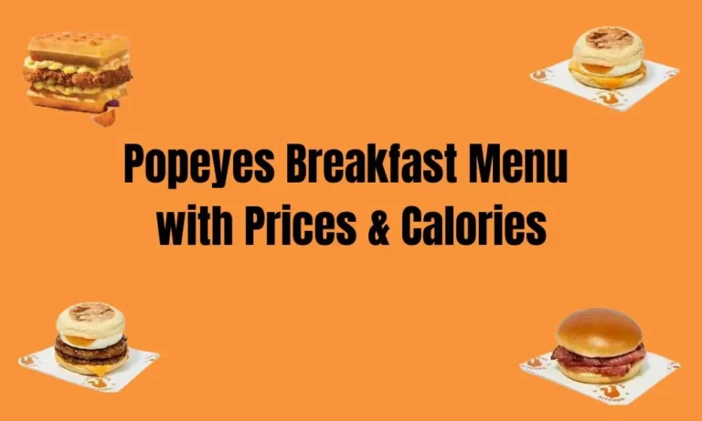 popeyes breakfast menu