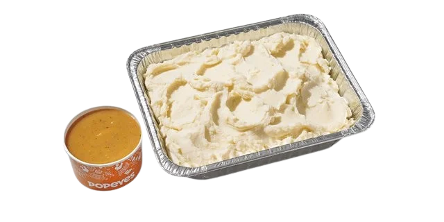 Mashed Potatoes with cajun gravy