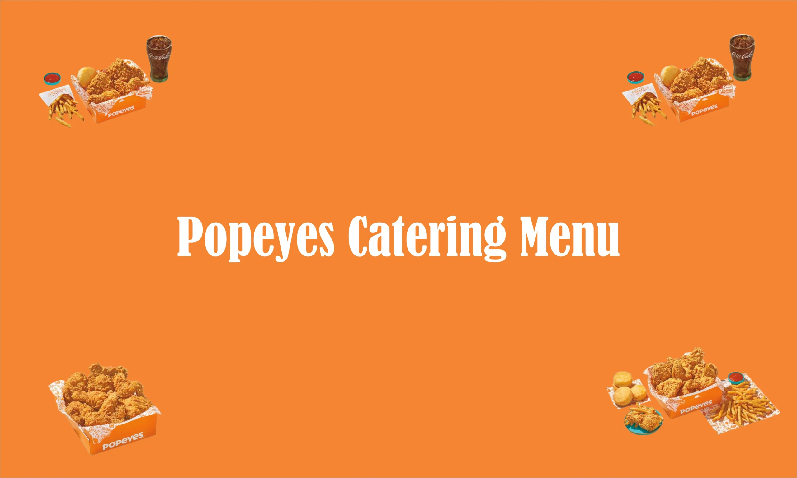 popeyes catering menu