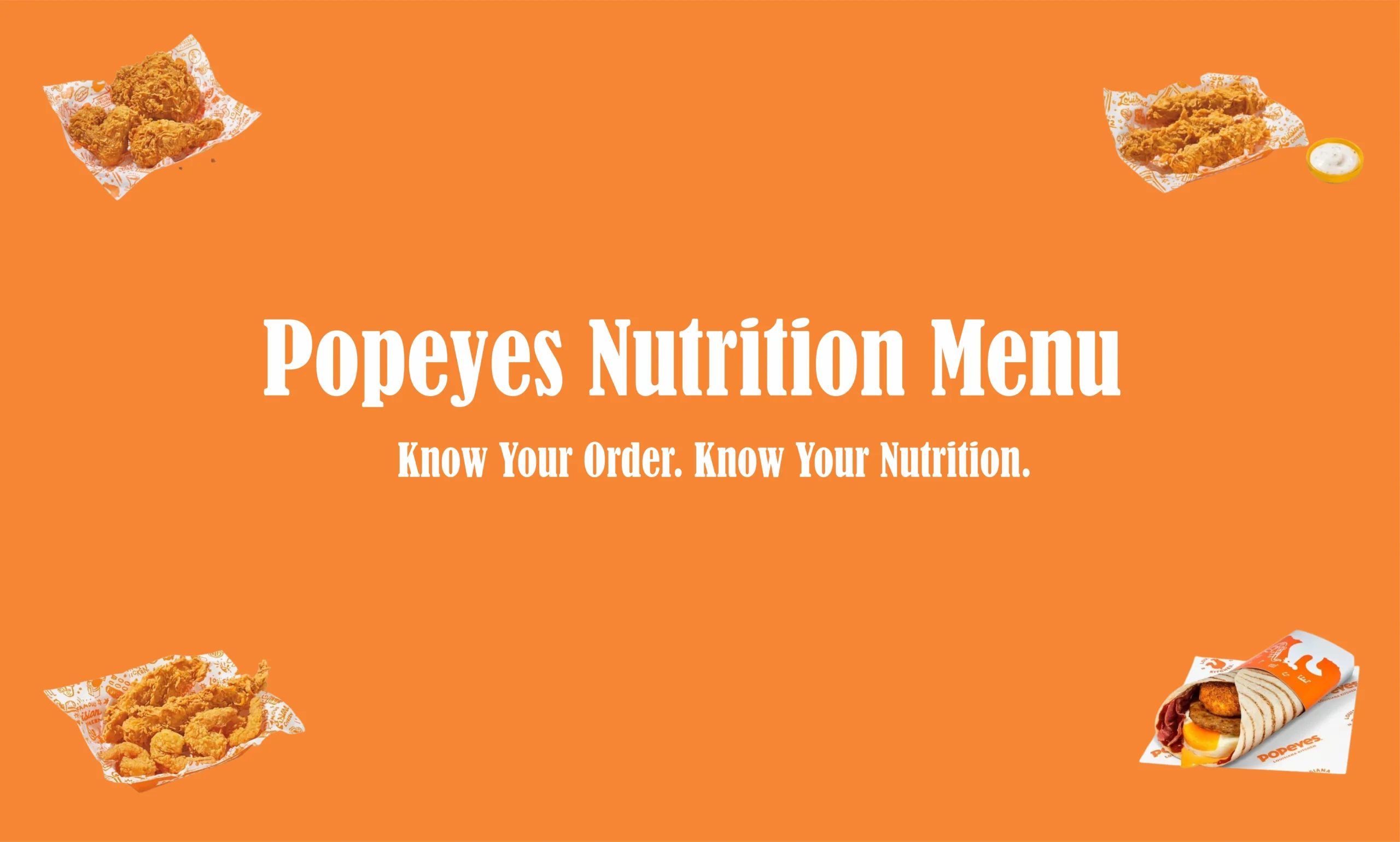 popeyes nutrition menu
