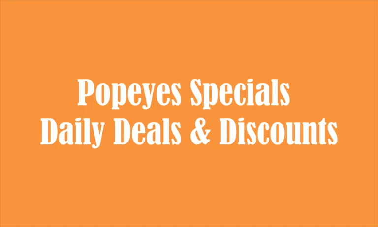 popeyes specials