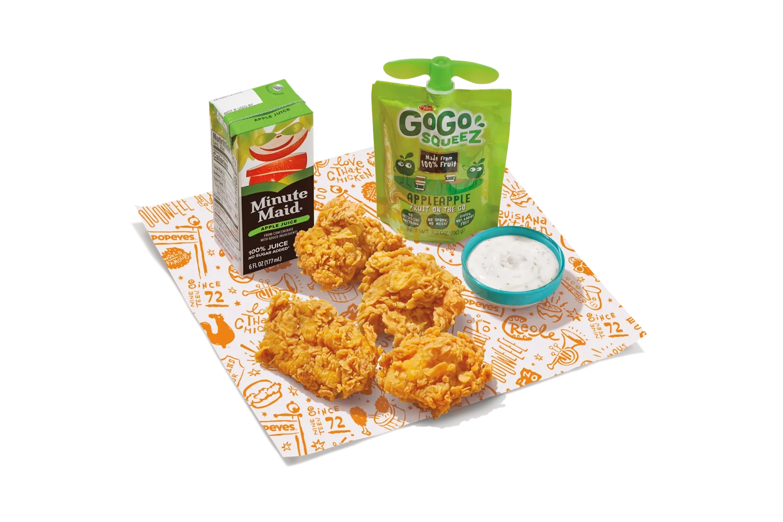 4pc boneless kids meal