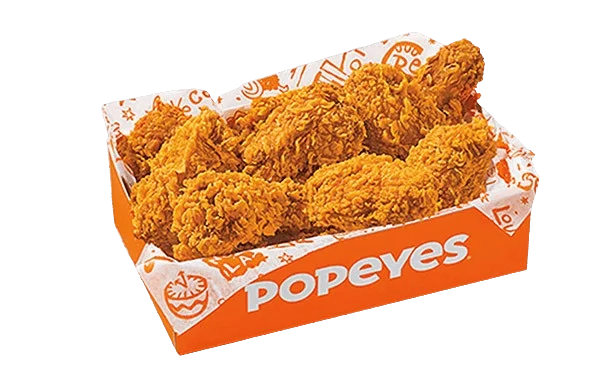 8 pc popeyes chicken wings