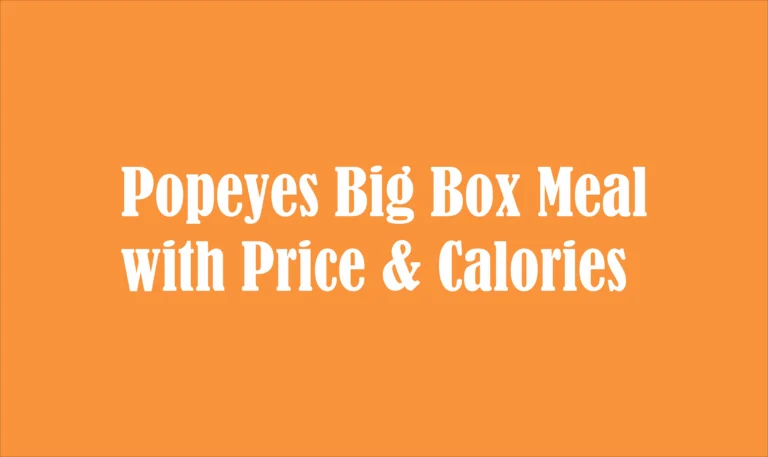 Popeyes Big Box Meal