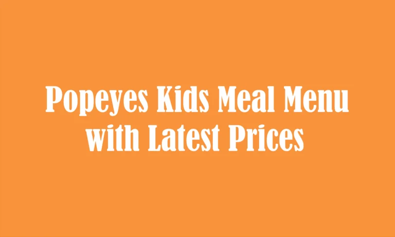 Popeyes Kids Meal