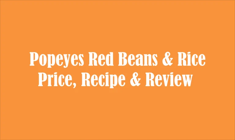 Popeyes Red Beans & Rice
