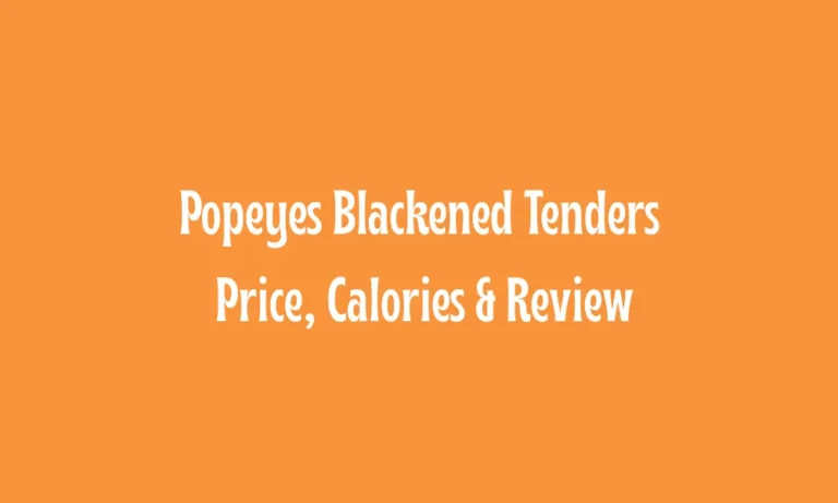 Popeyes Blackend Tenders