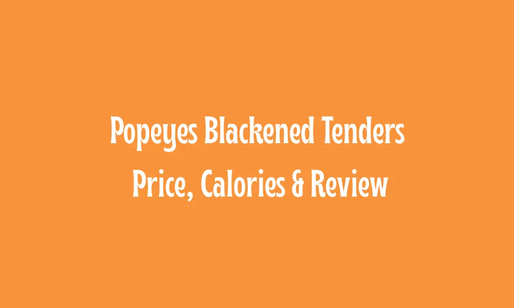 Popeyes Blackend Tenders